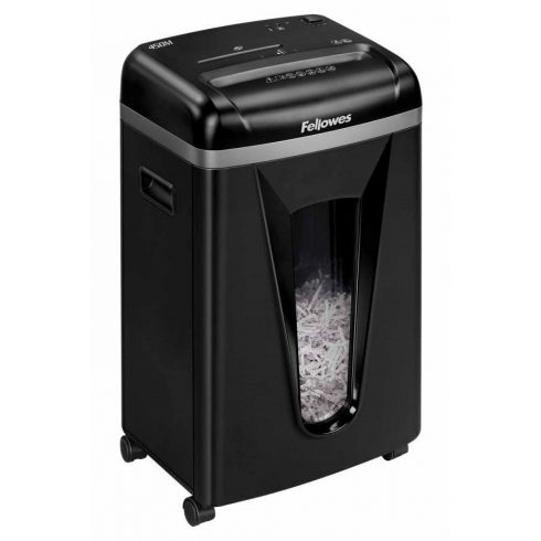 FELLOWES drobilnik 450 M/ križni mikrorez 2x12 mm/ prostornina košare 22 l/ stopnja tajnosti P-5 (tajno)/ črn