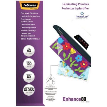   FELLOWES folija za laminiranje/ format A3/ 80 mic ImageLast/ velikost 303x426 mm/ sijajni/ 100 pak.