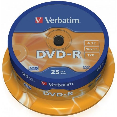 VERBATIM DVD-R 4,7 GB/ 16x/ 25 paketov/ vreteno