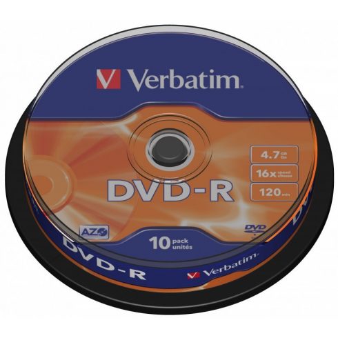 VERBATIM DVD-R 4,7 GB/ 16x/ 10 pak./ vreteno