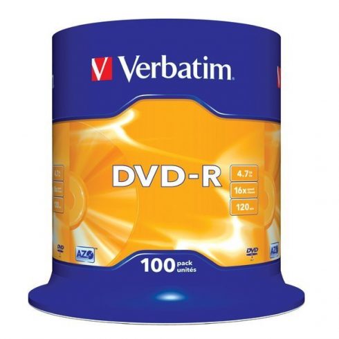 VERBATIM DVD-R 4,7 GB/ 16x/ 100 pak./ vreteno