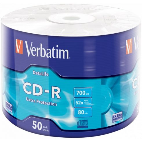 VERBATIM CD-R 700MB/ 52x/ 80min/ 50paket/ ovoj