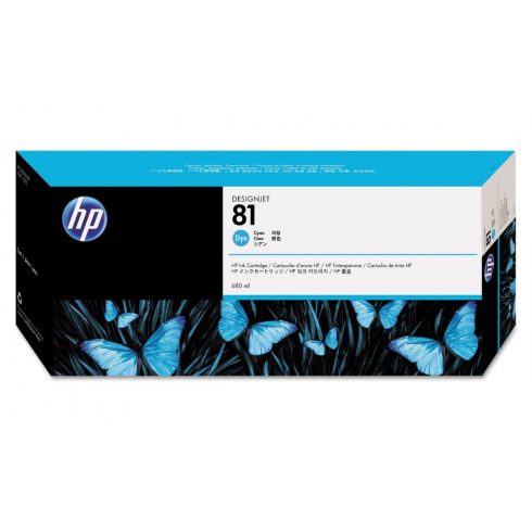 HP (81) C4931A - črnilo kartuša cyan, DesignJet 5000xx (680ml) original