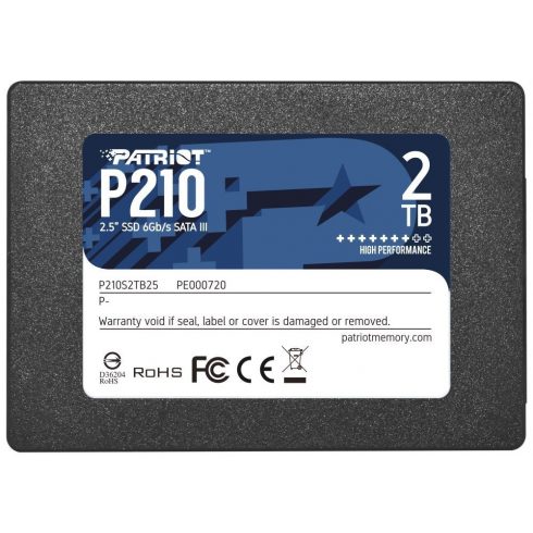 PATRIOT P210 2TB SSD / 2,5" / notranji / SATA 6GB/s / 7mm