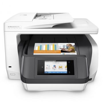   HP OfficeJet Pro 8730/ A4/ 24/20 strani na minuto/ tiskanje+skeniranje+kopiranje+faks/ 1200x1200/ LCD/ USB/ LAN/ WiFi/ ADF/ Duplex/ črno-belo