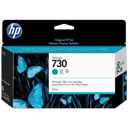 HP originalno črnilo P2V62A, HP 730, cyan, 130 ml