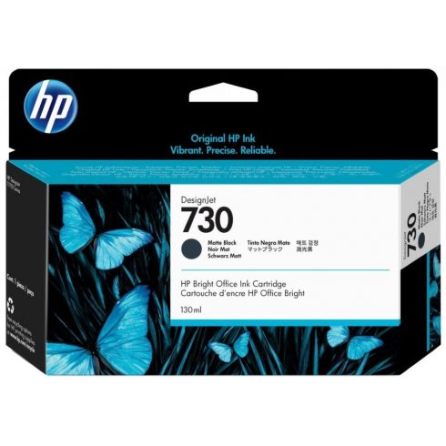 HP originalno črnilo P2V65A, HP 730, mat črna, 130 ml