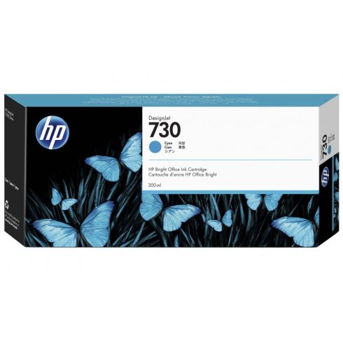 HP original ink P2V68A, HP 730, cyan, 300 ml, HP HP DesignJet T1700 44 printer series, T1700dr 44