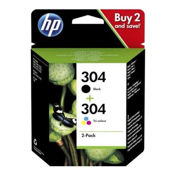   HP originalni komplet črnil HP 304 (CMYK, 100/120 strani) za HP Deskjet 3720, 3721, 3722, 3723, 3724, 3725, 3755