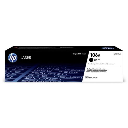 Toner HP 106A (črn, 1000 strani) za HP Laser 107a, 107w, HP Laser MFP 135a, 135w