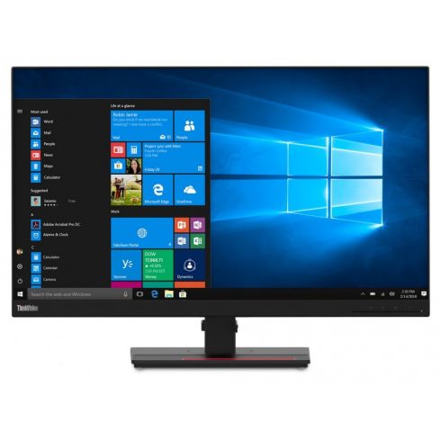 Lenovo T27q-20/ 27" IPS/ 2560x1440/ 16:9/ 350cd/m2/ 4ms/ HDMI/ DP/ USB hub/ VESA/ PIVOT/ Črn