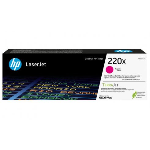 Toner HP 220X (magenta, 5500 strani) za LaserJet Pro 4202dn, 4202dw, MFP 4302dw, MFP 4302fdn, MFP 4302fdw