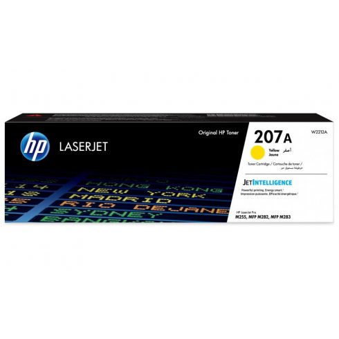 Toner HP 207A (rumen, 1250 str) za HP Color LaserJet Pro M255/MFP M282/ M283