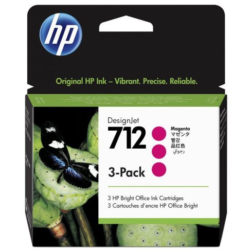 Črnilo HP 712. vložek magenta, paket treh/ 3ED78A