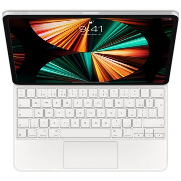   Tipkovnica Apple Magic Keyboard za iPad Pro 12,9-palčni (5. generacija) - češka - bela