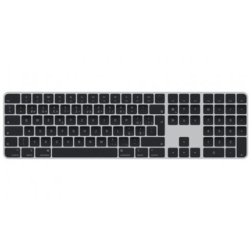 Tipkovnica Apple Magic Keyboard s Touch ID in numerično tipkovnico za modele Mac z Apple silikonom - črne tipke - češčina