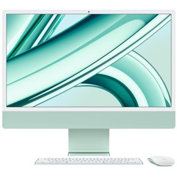   Apple iMac 24'' z zaslonom Retina 4,5K: čip M3 z 8-jedrnim procesorjem in 10-jedrnim grafičnim procesorjem, 256 GB SSD - zelen