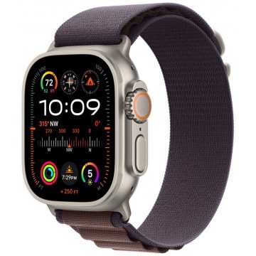 Apple Watch Ultra 2 49 mm Titanium z Indigo Alpine Pull S