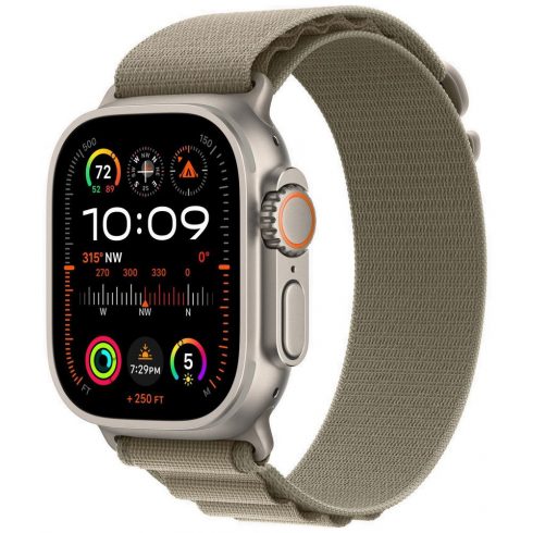 Apple Watch Ultra 2 49 mm Titanium z Olive Alpine Pull S