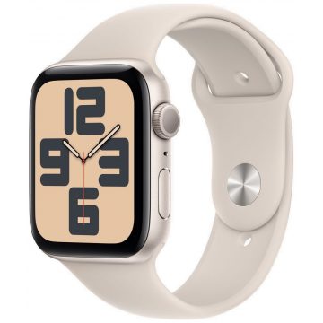   Apple Watch SE GPS 44 mm Starlight aluminijasto ohišje s športnim pasom Starlight - M/L