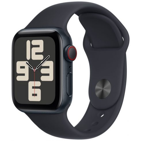 Apple Watch SE GPS + Cellular 40mm Midnight Aluminium Case with Midnight Sport Band - M/L