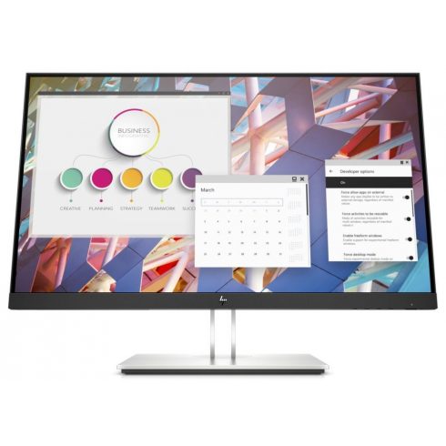 HP E27q G5/ 27"/ 2560x1440/ IPS/ 5ms/ 350 cd/m2/ 1000:1/ HDMI/ DP/ USB/ VESA/ PIVOT/ črno-srebrna