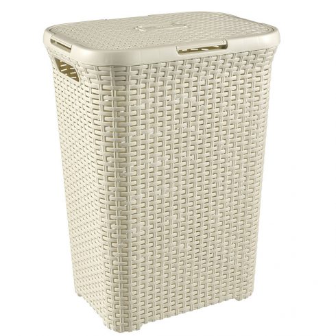 Koš za perilo Curver Natural Style 60L, krem