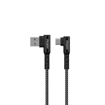   Energizer Ultimate - USB-A v USB-C igralni kabel 90° 2 m (črn)