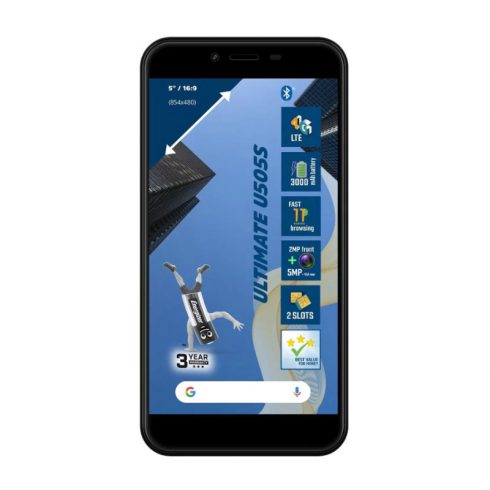 Energizer Ultimate U505S - pametni telefon 1 GB RAM 16 GB 5" 4G Dual Sim EU (črn)