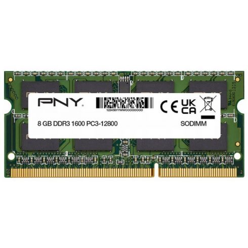 PNY 8GB DDR3 1600MHz / SO-DIMM / CL11 / 1,35 V