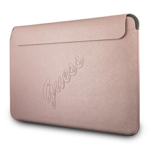 Guess Saffiano Script Computer Sleeve - etui za prenosni računalnik 13" (roza)