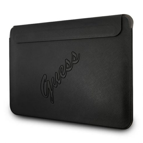 Guess Saffiano Script Computer Sleeve - torbica za prenosni računalnik 13" (črna)