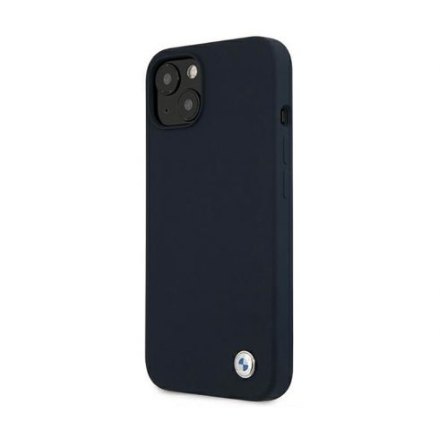 BMW Silicone Signature Llogo - etui za iPhone 13 mini (mornarsko modra)