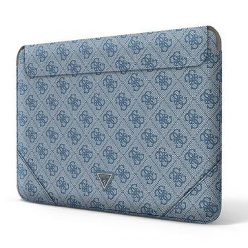   Guess 4G Uptown Triangle Logo Sleeve - etui za prenosni računalnik 13"/14" (modra)