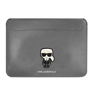   Karl Lagerfeld Saffiano Ikonik Sleeve - etui za prenosni računalnik 16" (črna)