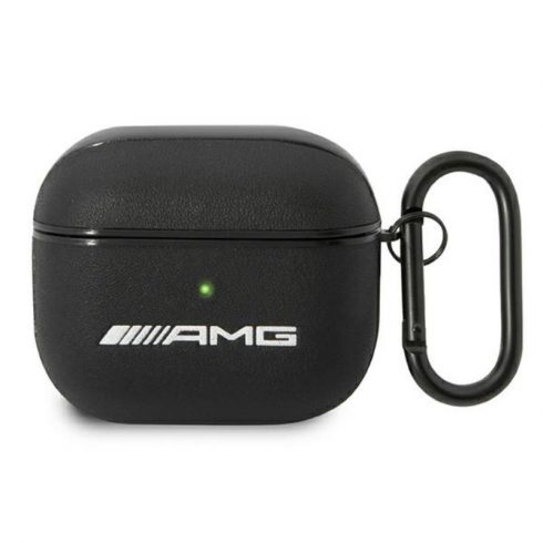 AMG usnjen velik logotip - etui za Apple AirPods 3 (črn)