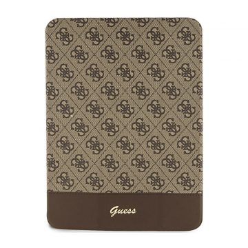   Guess 4G Stripe Allover - etui za iPad 10.9" (2022) (rjav)