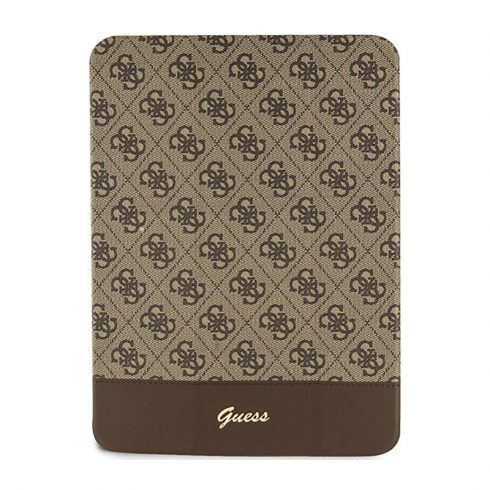 Guess 4G Stripe Allover - etui za iPad 10.9" (2022) (rjav)