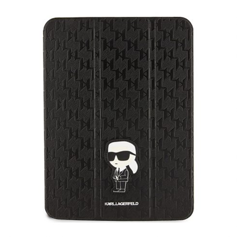 Karl Lagerfeld Folio Magnet Allover Saffiano Monogram NFT Ikonik - etui za iPad 10,9" (2022) (črna)