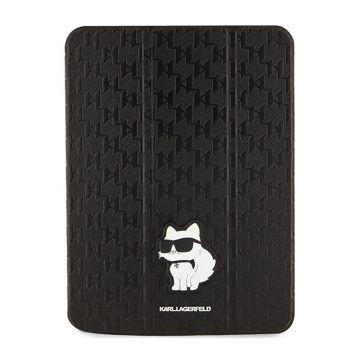   Karl Lagerfeld Folio Magnet Allover Saffiano Monogram NFT Choupette - etui za iPad 10,9" (2022) (črna)