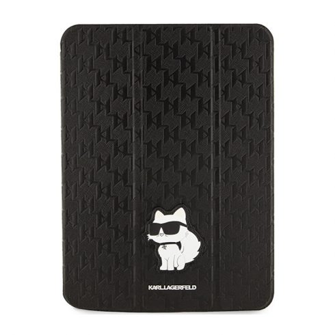 Karl Lagerfeld Folio Magnet Allover Saffiano Monogram NFT Choupette - etui za iPad 10,9" (2022) (črna)