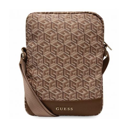 Guess GCube Stripe Tablet Bag - 10" torba za tablico (rjava)