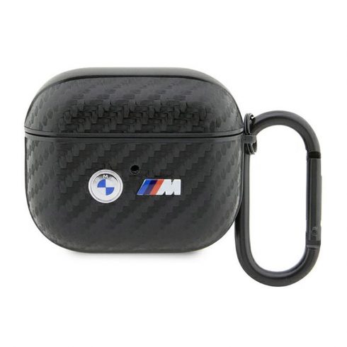 BMW Carbon Double Metal Logo - etui za AirPods 3 (črna)