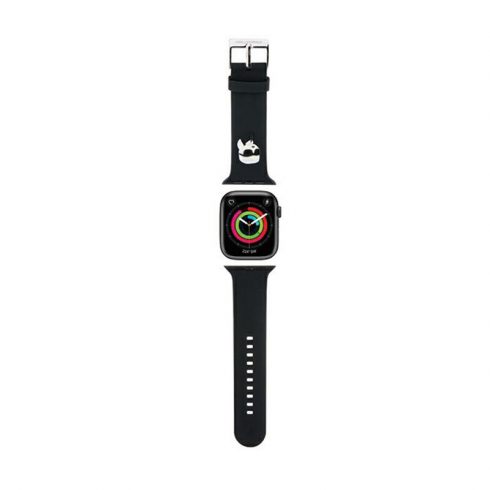 Karl Lagerfeld 3D Rubber Karl Head NFT - Pašček za Apple Watch 38/40/41 mm (črn)