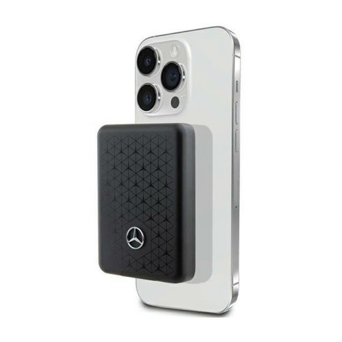 Mercedes Stars Pattern MagSafe - Power Bank induktivna 3000 mAh 5W MagSafe (črna)