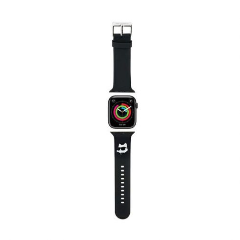 Karl Lagerfeld 3D Rubber Choupette Head NFT - pašček za Apple Watch 38/40/41 mm (črn)