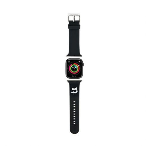 Karl Lagerfeld 3D Rubber Choupette Head NFT - Pašček za Apple Watch 42/44/45/49 mm (črn)