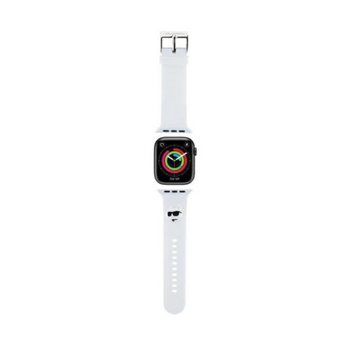 Karl Lagerfeld 3D Rubber Choupette Head NFT - Pašček za Apple Watch 38/40/41 mm (bel)