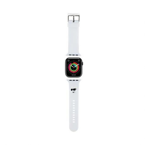 Karl Lagerfeld 3D Rubber Choupette Head NFT - pašček za Apple Watch 42/44/45/49 mm (bel)