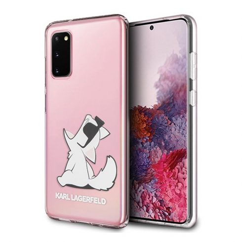 Zabavna sončna očala Karl Lagerfeld Choupette - Etui Samsung Galaxy S20 (prozorna)